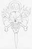 Náhled obrázku Cross Fire and Skull