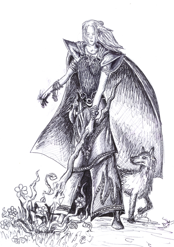 Obrázek Daniela - elfka druidka
