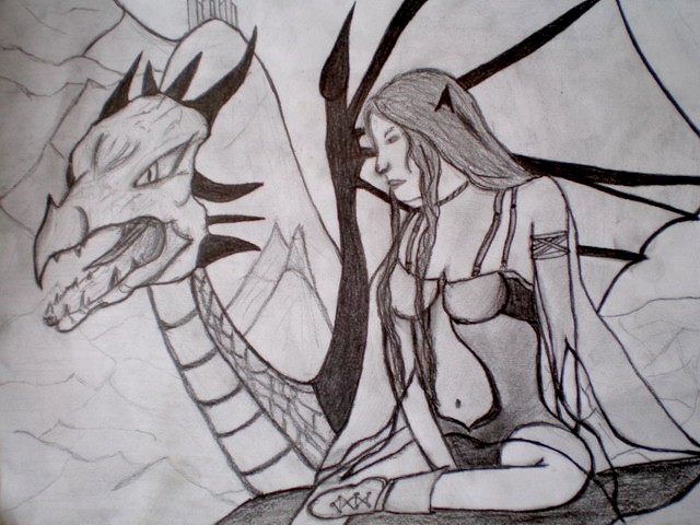 Obrázek Elfka a drak